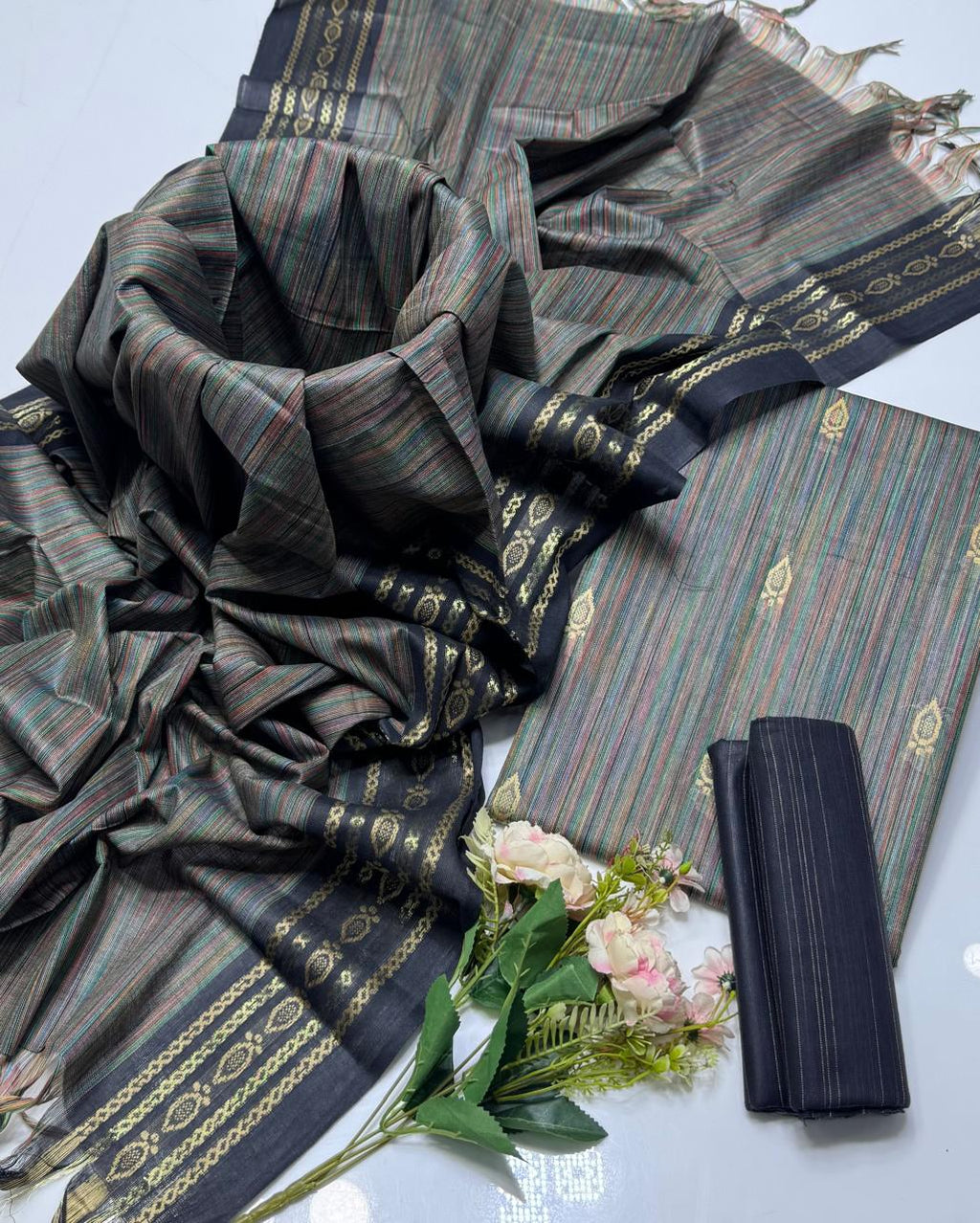 Khaddar 3-Piece Dress