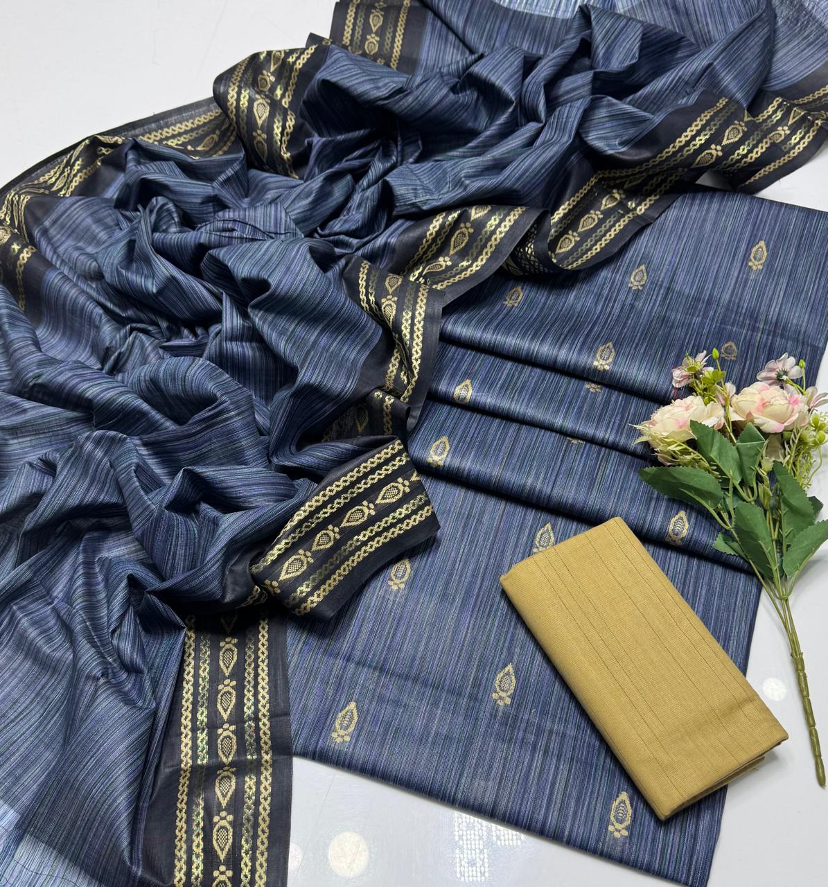 Khaddar 3-Piece Dress